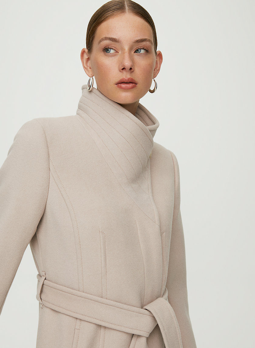 CONNOR WOOL COAT - Mid-length, belted, virgin-wool coat CONNOR WOOL COAT - Mid-length, belted, virgin-wool coat