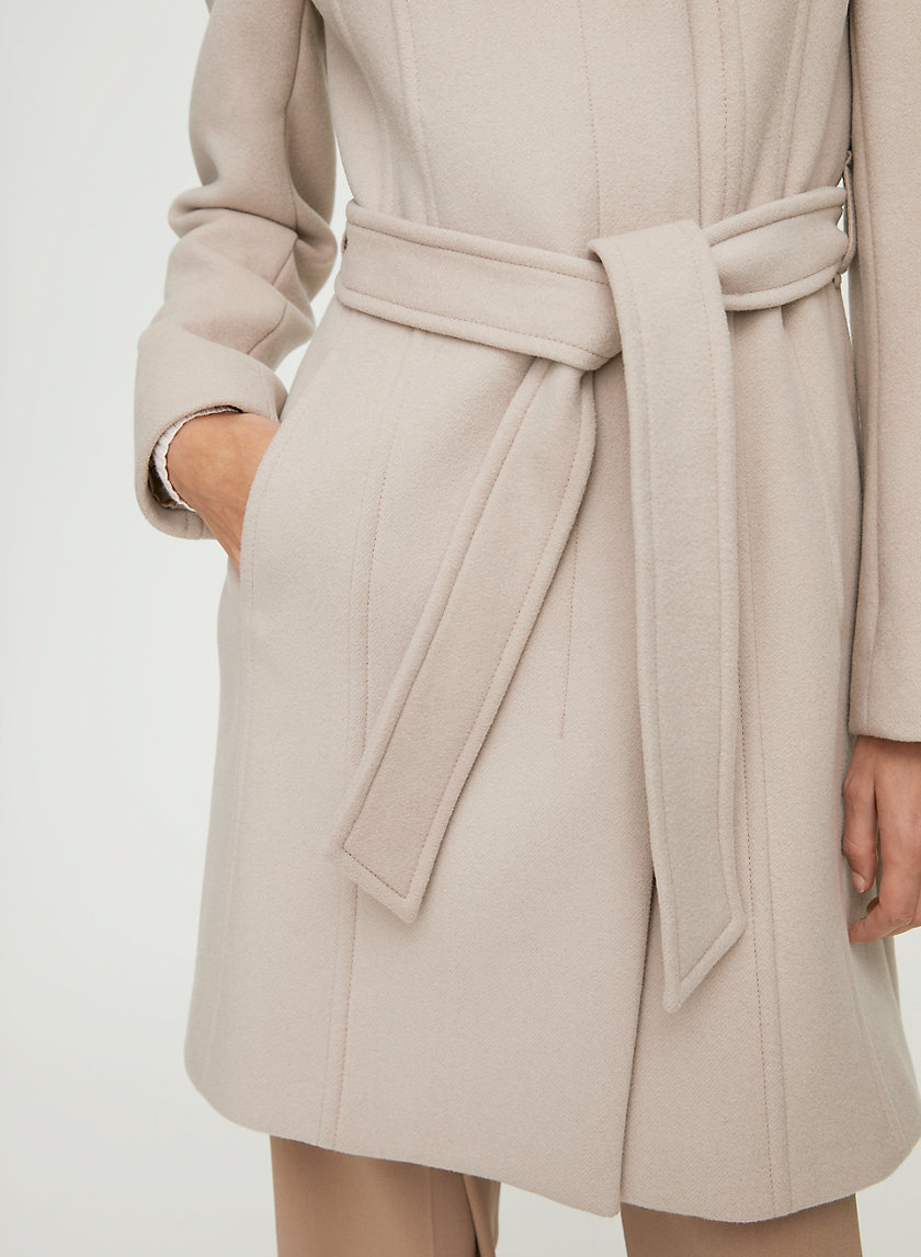 CONNOR WOOL COAT - Mid-length, belted, virgin-wool coat CONNOR WOOL COAT - Mid-length, belted, virgin-wool coat