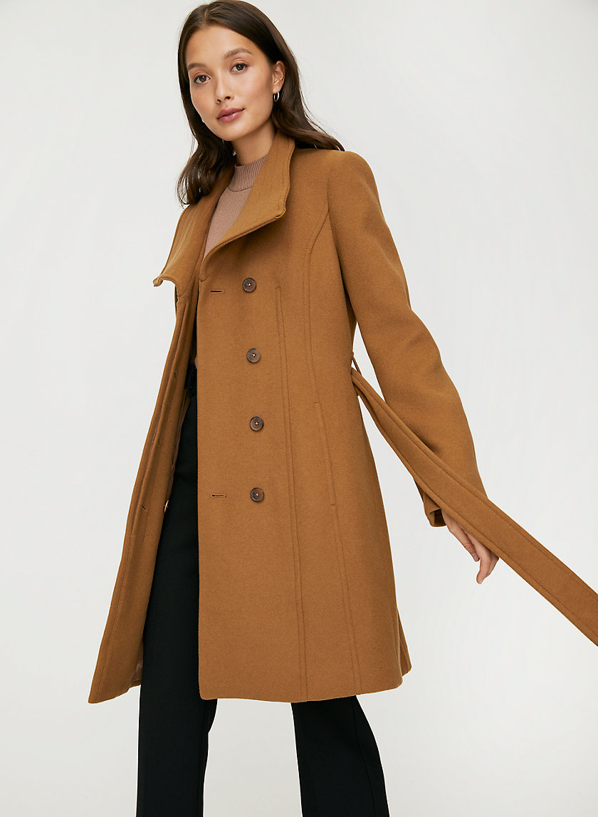 CONNOR WOOL COAT - Mid-length, belted, virgin-wool coat CONNOR WOOL COAT - Mid-length, belted, virgin-wool coat