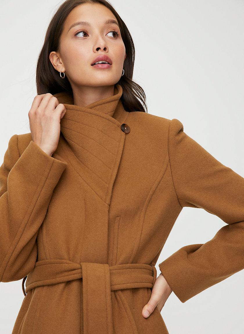 CONNOR WOOL COAT - Mid-length, belted, virgin-wool coat CONNOR WOOL COAT - Mid-length, belted, virgin-wool coat