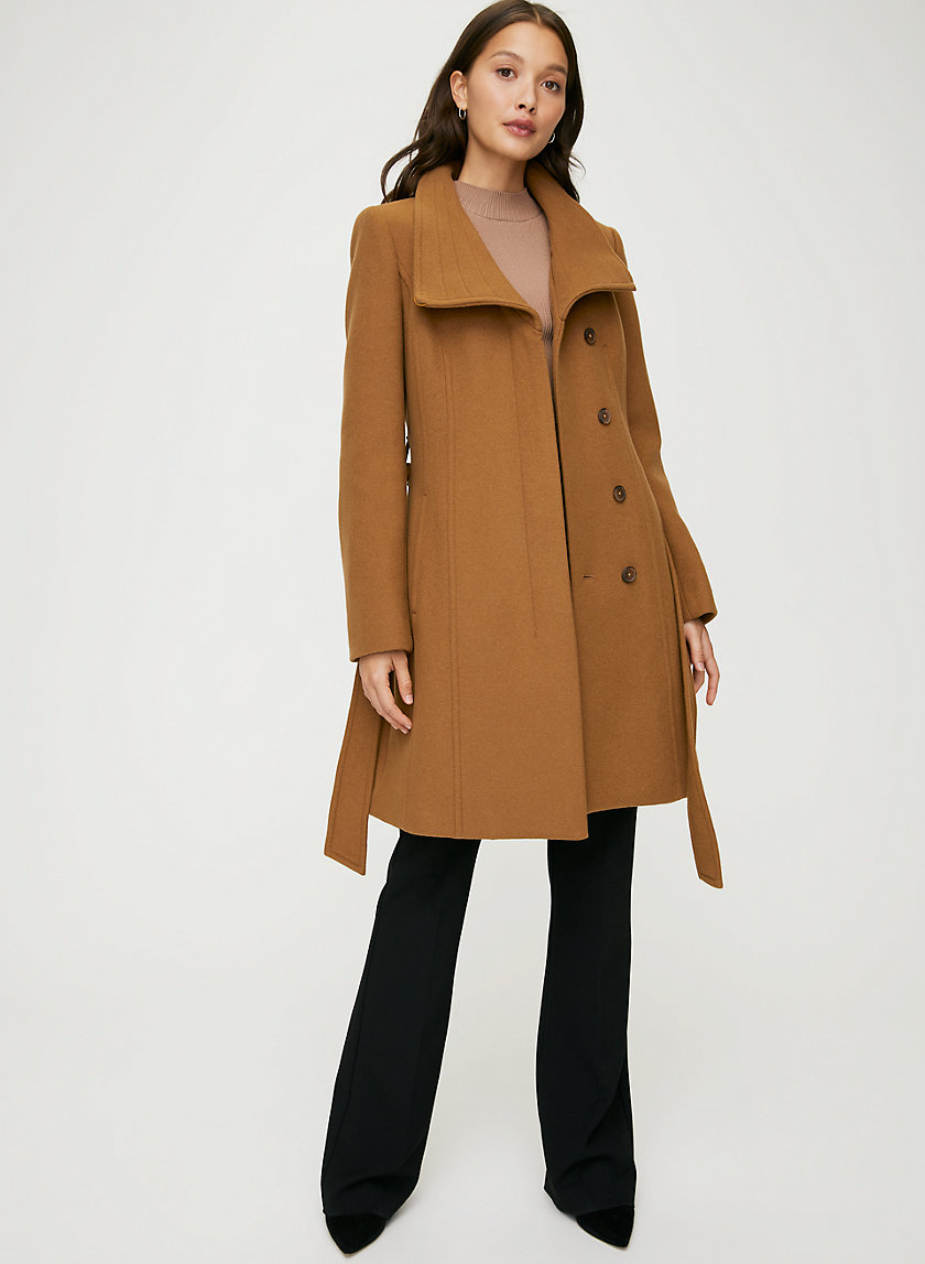CONNOR WOOL COAT - Mid-length, belted, virgin-wool coat CONNOR WOOL COAT - Mid-length, belted, virgin-wool coat