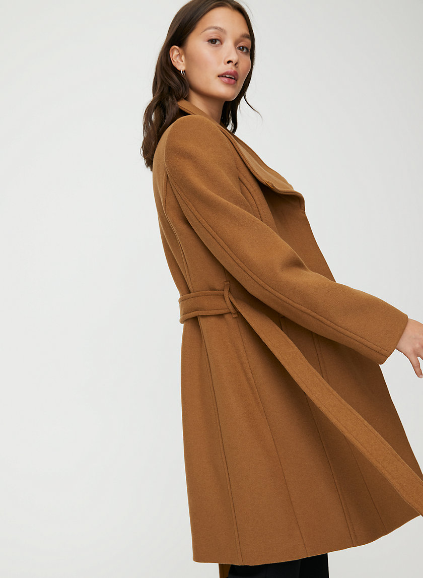 CONNOR WOOL COAT - Mid-length, belted, virgin-wool coat CONNOR WOOL COAT - Mid-length, belted, virgin-wool coat