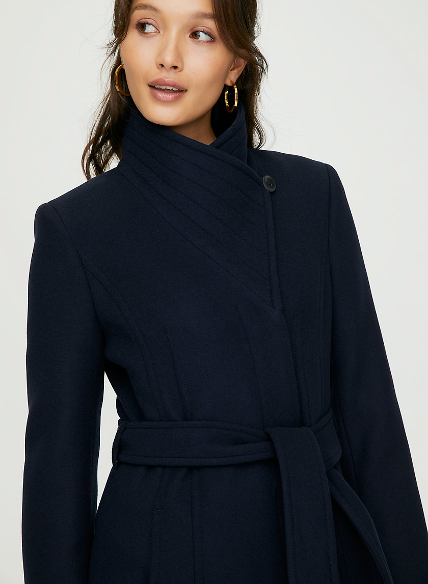 CONNOR WOOL COAT - Mid-length, belted, virgin-wool coat CONNOR WOOL COAT - Mid-length, belted, virgin-wool coat