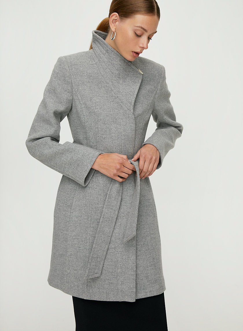 CONNOR WOOL COAT - Mid-length, belted, virgin-wool coat CONNOR WOOL COAT - Mid-length, belted, virgin-wool coat