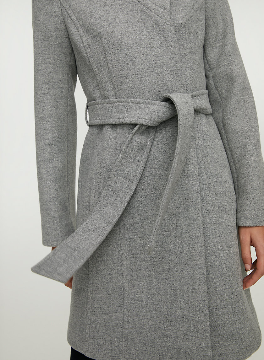 CONNOR WOOL COAT - Mid-length, belted, virgin-wool coat CONNOR WOOL COAT - Mid-length, belted, virgin-wool coat