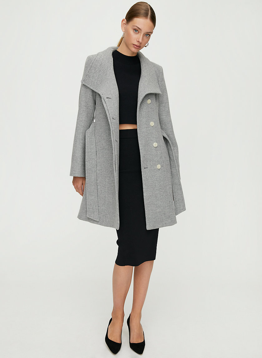 CONNOR WOOL COAT - Mid-length, belted, virgin-wool coat CONNOR WOOL COAT - Mid-length, belted, virgin-wool coat
