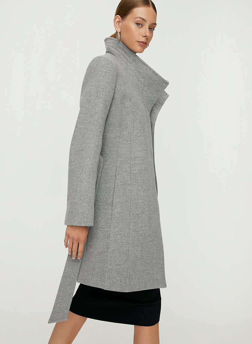 CONNOR WOOL COAT - Mid-length, belted, virgin-wool coat CONNOR WOOL COAT - Mid-length, belted, virgin-wool coat