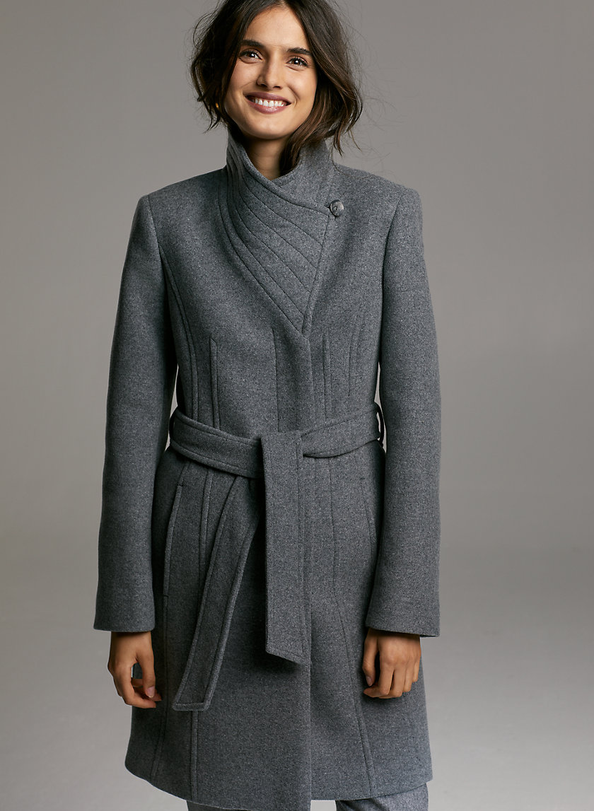 CONNOR WOOL COAT - Mid-length, belted, virgin-wool coat CONNOR WOOL COAT - Mid-length, belted, virgin-wool coat