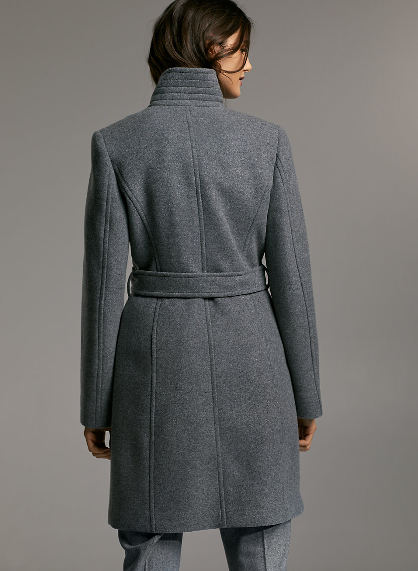 CONNOR WOOL COAT - Mid-length, belted, virgin-wool coat CONNOR WOOL COAT - Mid-length, belted, virgin-wool coat