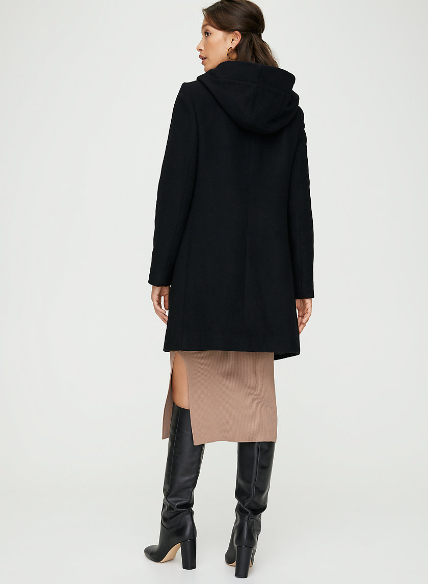 PEARCE WOOL COAT - Hooded, wool-cashmere coat PEARCE WOOL COAT - Hooded, wool-cashmere coat