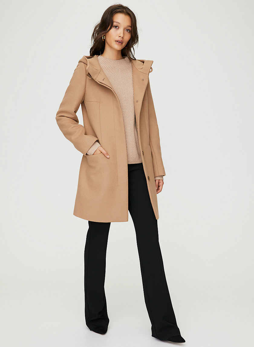 PEARCE WOOL COAT - Hooded, wool-cashmere coat PEARCE WOOL COAT - Hooded, wool-cashmere coat