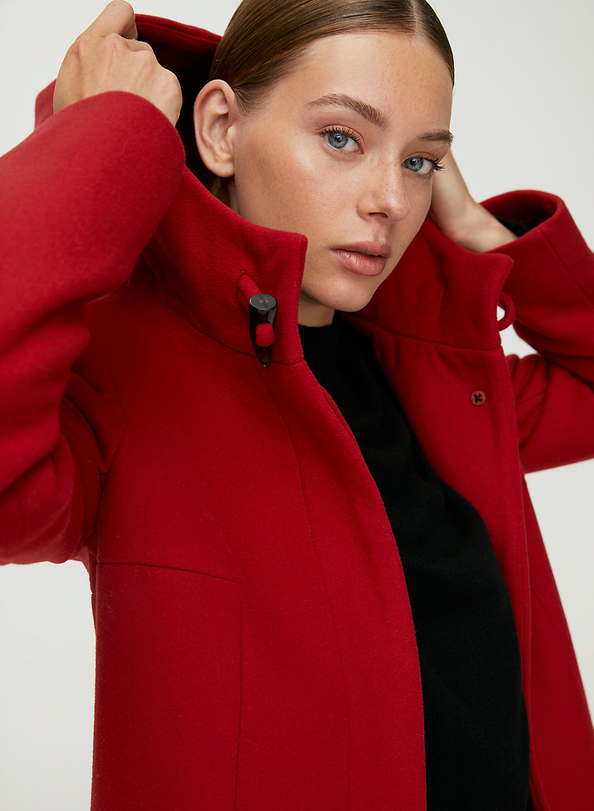 PEARCE WOOL COAT - Hooded, wool-cashmere coat PEARCE WOOL COAT - Hooded, wool-cashmere coat