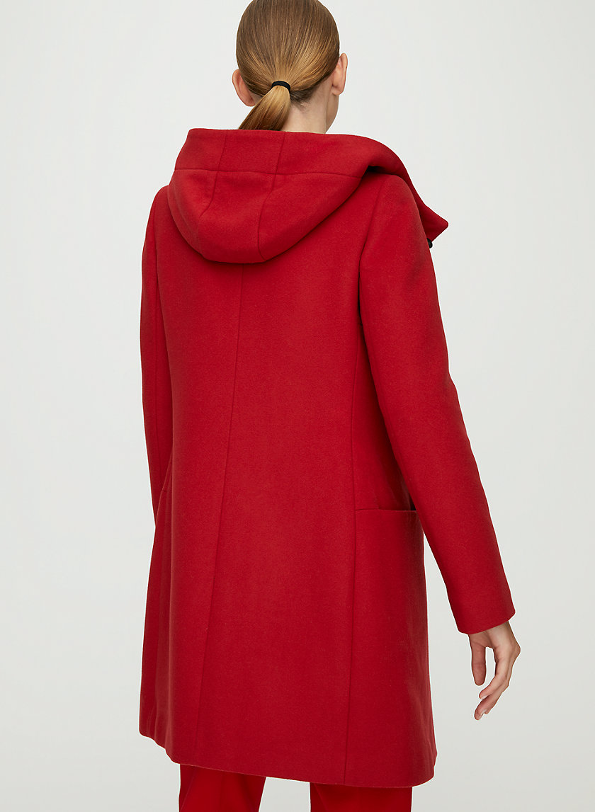 PEARCE WOOL COAT - Hooded, wool-cashmere coat PEARCE WOOL COAT - Hooded, wool-cashmere coat