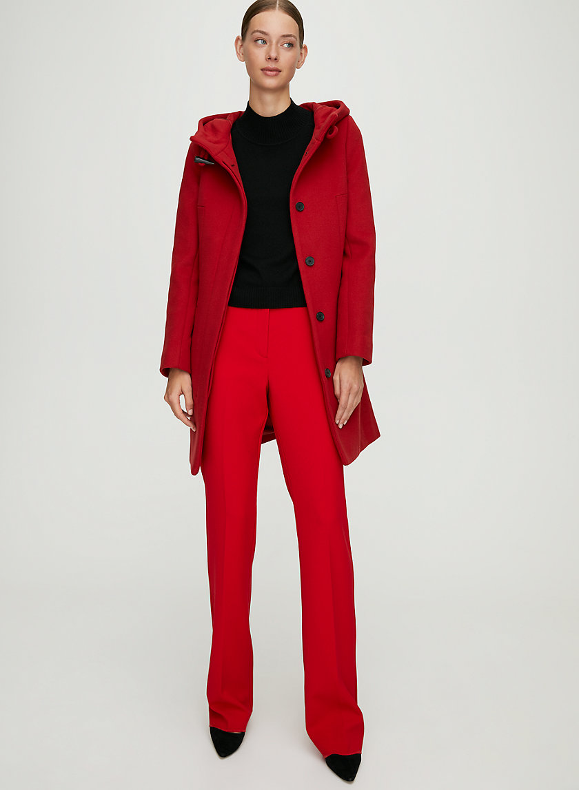 PEARCE WOOL COAT - Hooded, wool-cashmere coat PEARCE WOOL COAT - Hooded, wool-cashmere coat
