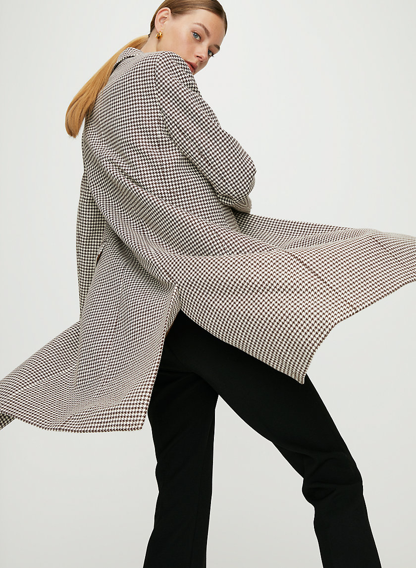HARTFORD WOOL COAT - Classic houndstooth wool coat HARTFORD WOOL COAT - Classic houndstooth wool coat