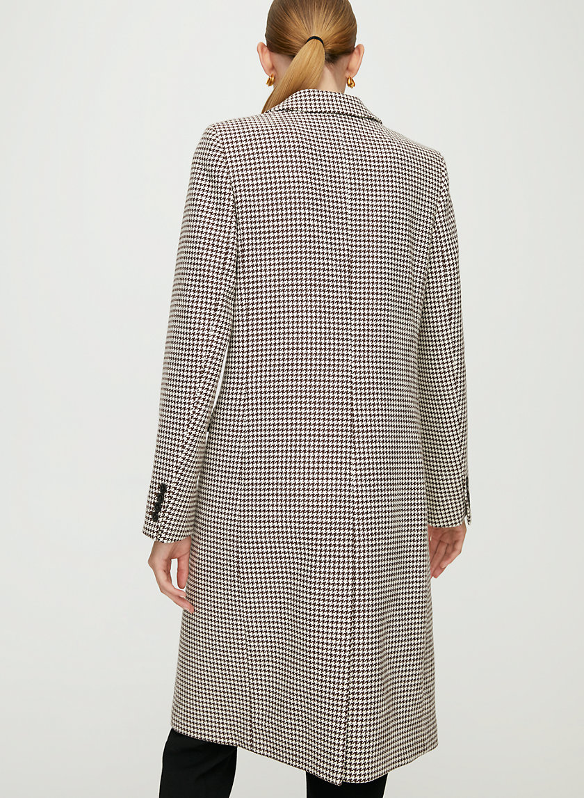 HARTFORD WOOL COAT - Classic houndstooth wool coat HARTFORD WOOL COAT - Classic houndstooth wool coat