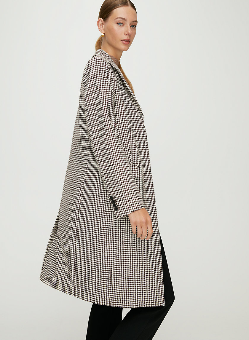 HARTFORD WOOL COAT - Classic houndstooth wool coat HARTFORD WOOL COAT - Classic houndstooth wool coat