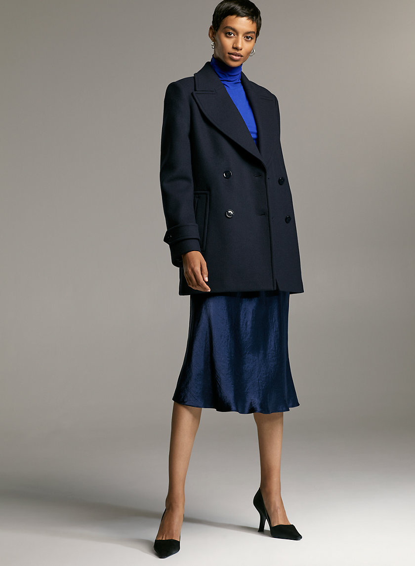 ELLISON WOOL COAT - Modern wool peacoat ELLISON WOOL COAT - Modern wool peacoat