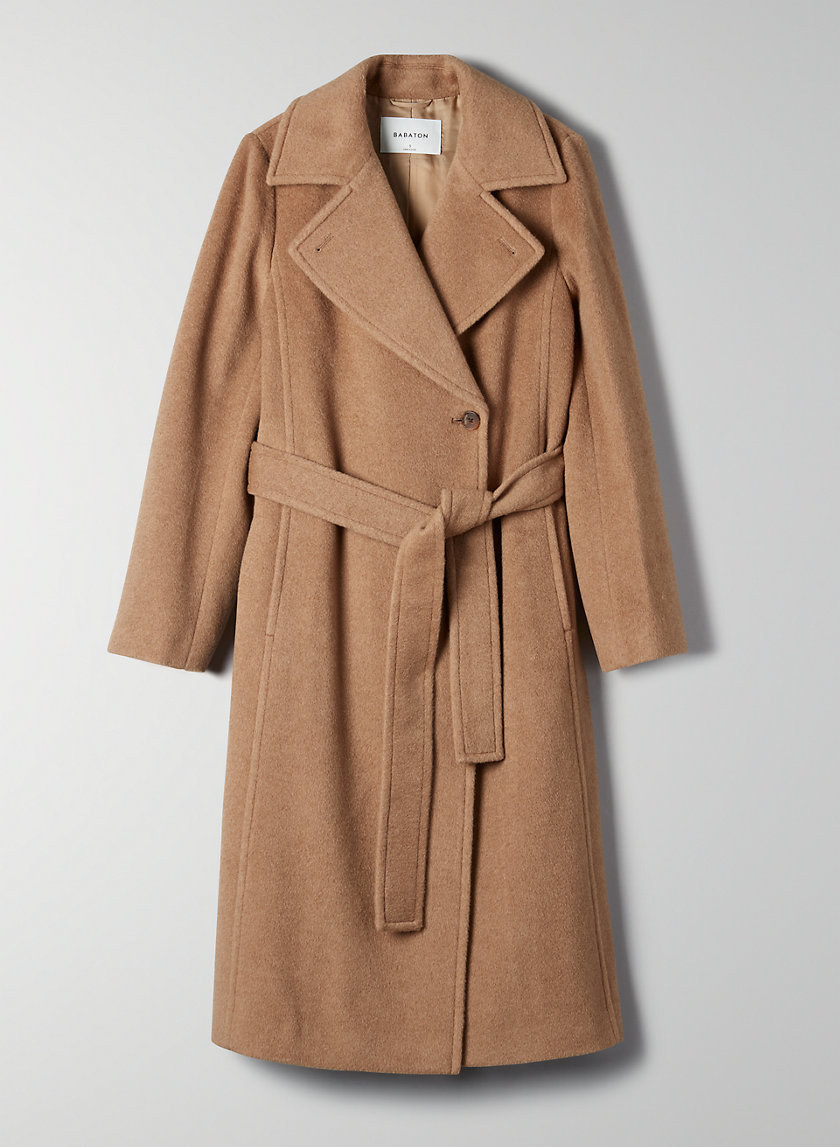 aritzia camel coat