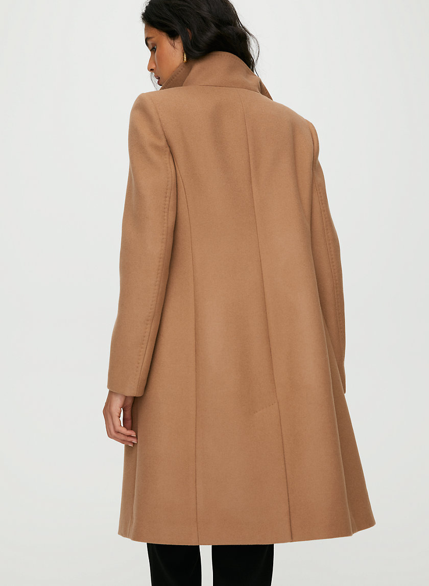 WALTON WOOL COAT - Funnel-neck wool coat WALTON WOOL COAT - Funnel-neck wool coat