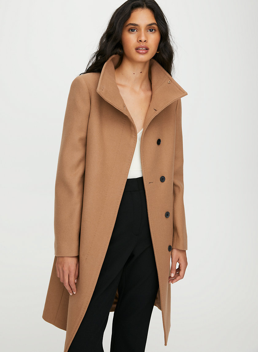 WALTON WOOL COAT - Funnel-neck wool coat WALTON WOOL COAT - Funnel-neck wool coat
