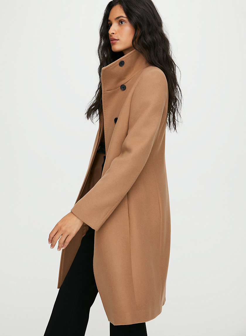 WALTON WOOL COAT - Funnel-neck wool coat WALTON WOOL COAT - Funnel-neck wool coat