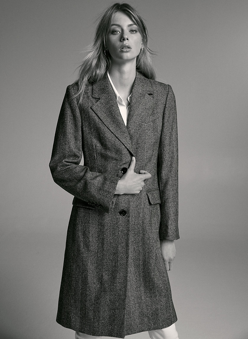 DAVENPORT WOOL COAT - Long wool menswear coat DAVENPORT WOOL COAT - Long wool menswear coat