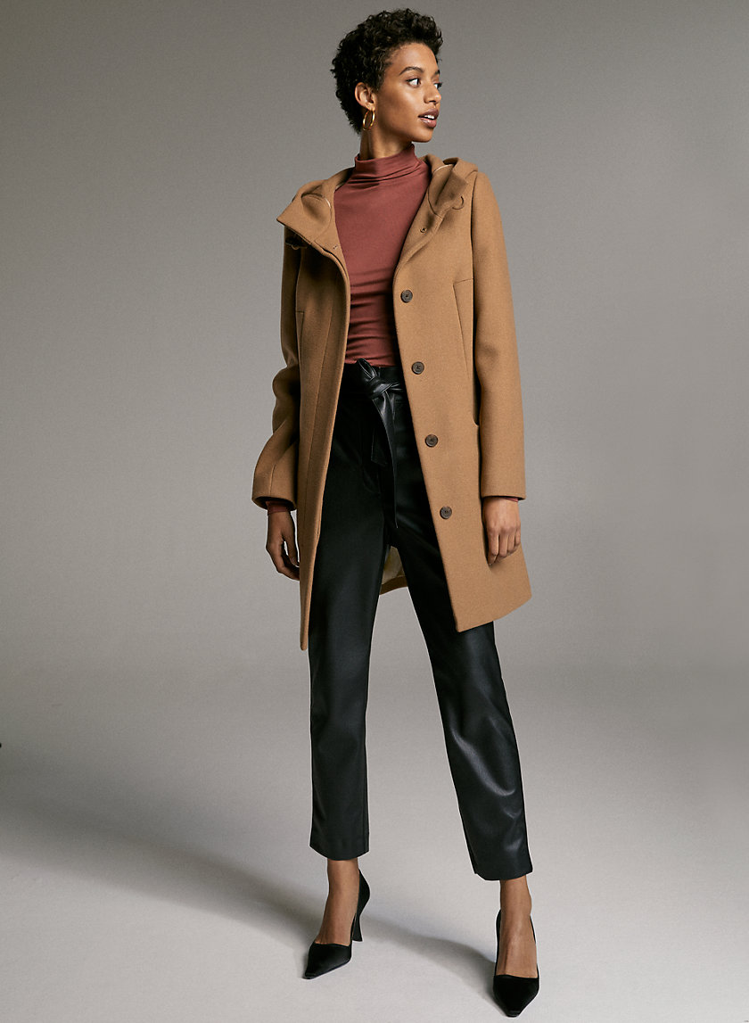 PEARCE WOOL COAT - Hooded wool-cashmere coat PEARCE WOOL COAT - Hooded wool-cashmere coat