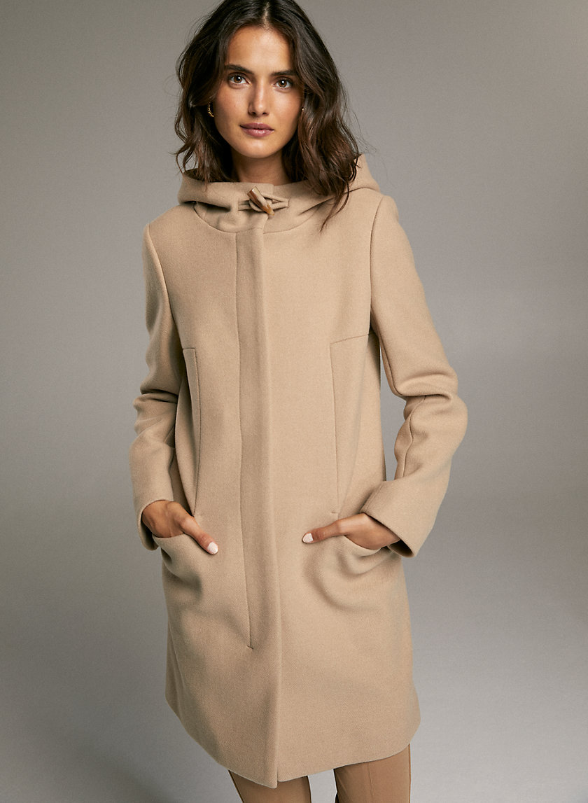 PEARCE WOOL COAT - Hooded wool-cashmere coat PEARCE WOOL COAT - Hooded wool-cashmere coat