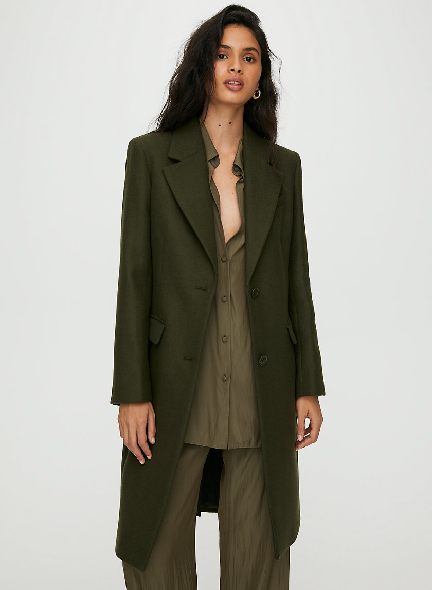 DAVENPORT WOOL COAT - Long single-breasted wool coat DAVENPORT WOOL COAT - Long single-breasted wool coat