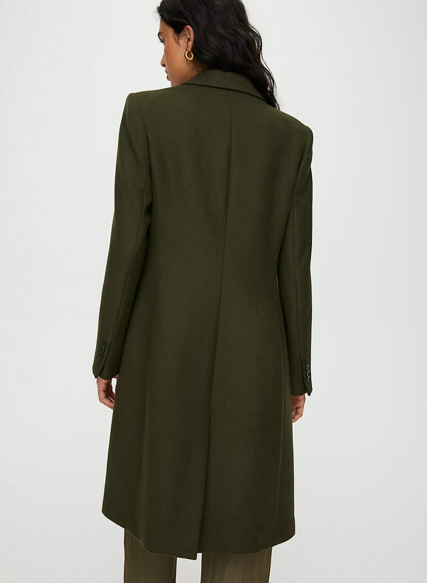 DAVENPORT WOOL COAT - Long single-breasted wool coat DAVENPORT WOOL COAT - Long single-breasted wool coat