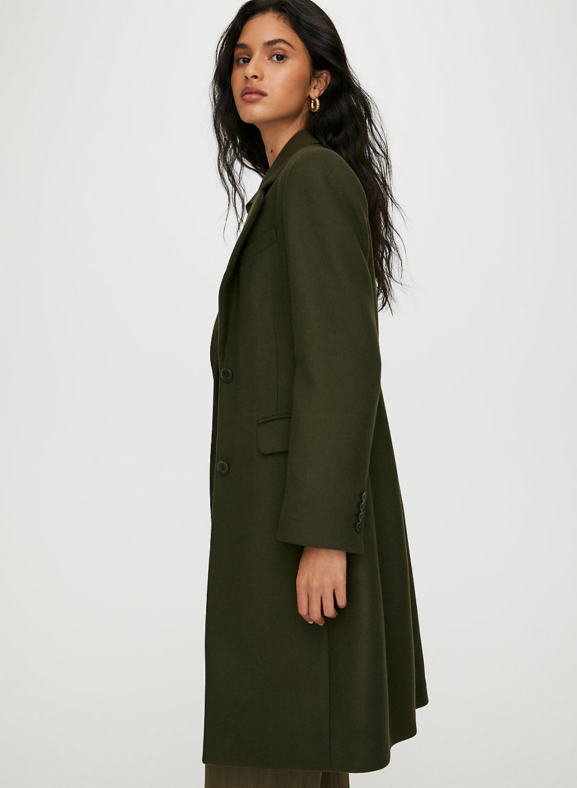 DAVENPORT WOOL COAT - Long single-breasted wool coat DAVENPORT WOOL COAT - Long single-breasted wool coat