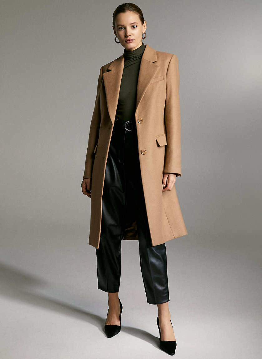 DAVENPORT WOOL COAT - Long single-breasted wool coat DAVENPORT WOOL COAT - Long single-breasted wool coat