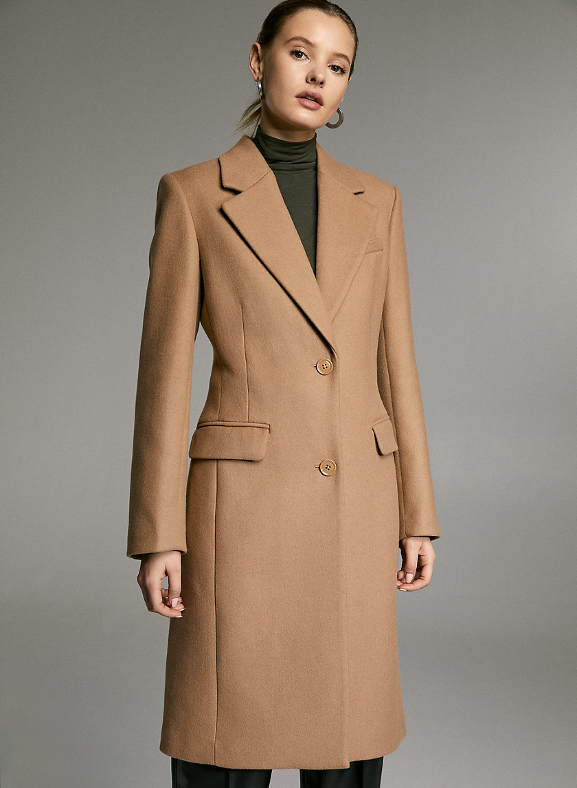 DAVENPORT WOOL COAT - Long single-breasted wool coat DAVENPORT WOOL COAT - Long single-breasted wool coat