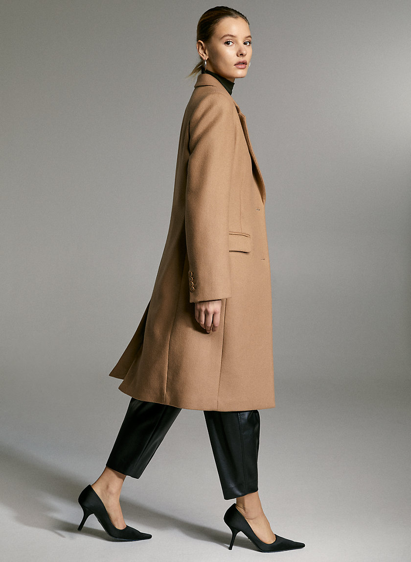DAVENPORT WOOL COAT - Long single-breasted wool coat DAVENPORT WOOL COAT - Long single-breasted wool coat