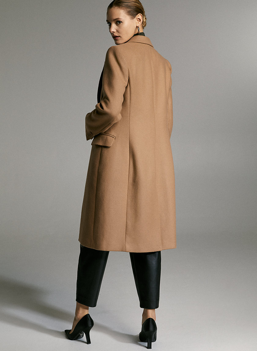 DAVENPORT WOOL COAT - Long single-breasted wool coat DAVENPORT WOOL COAT - Long single-breasted wool coat