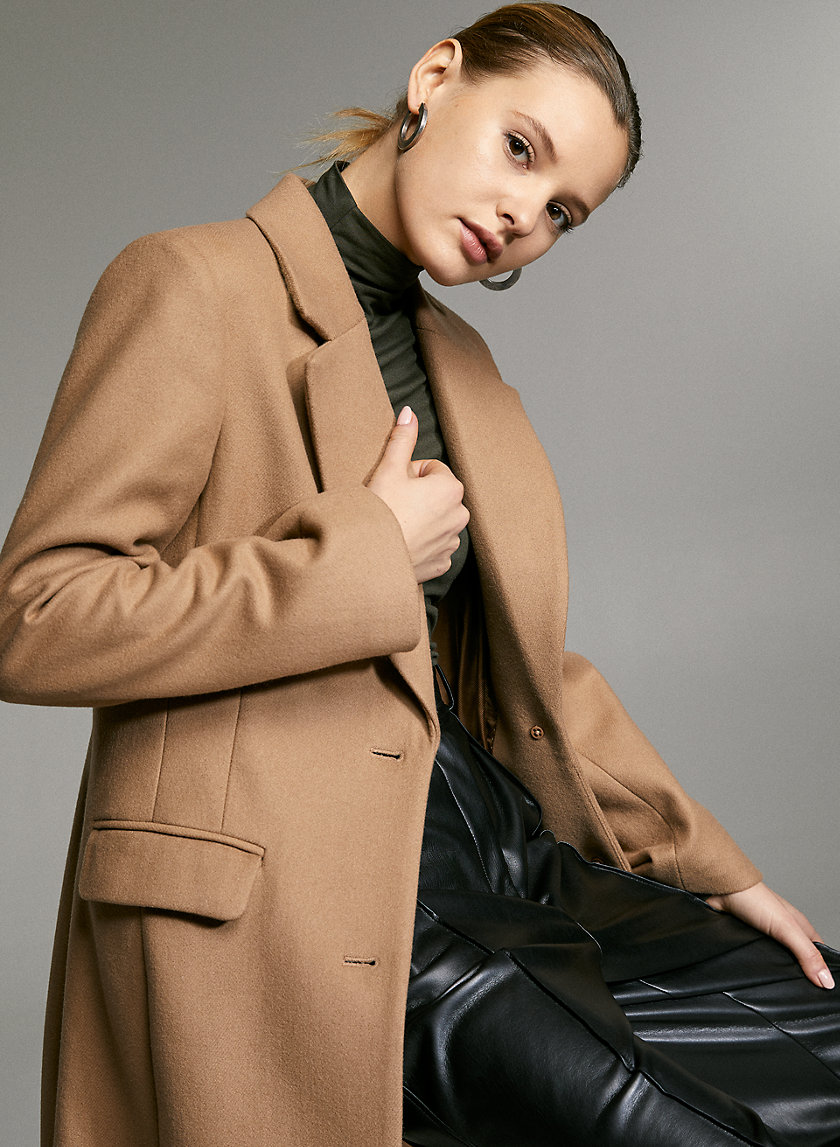 DAVENPORT WOOL COAT - Long single-breasted wool coat DAVENPORT WOOL COAT - Long single-breasted wool coat