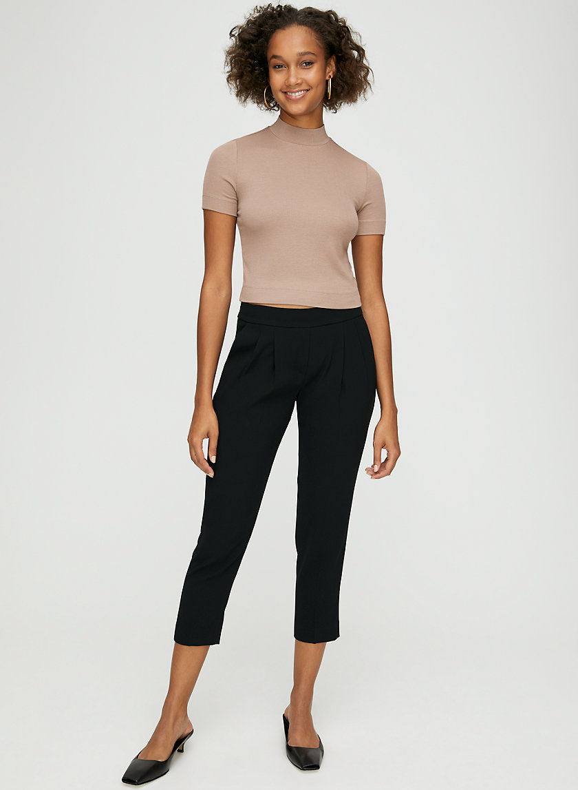 COHEN PANT TERADO - Cropped, pleated dress pant COHEN PANT TERADO - Cropped, pleated dress pant