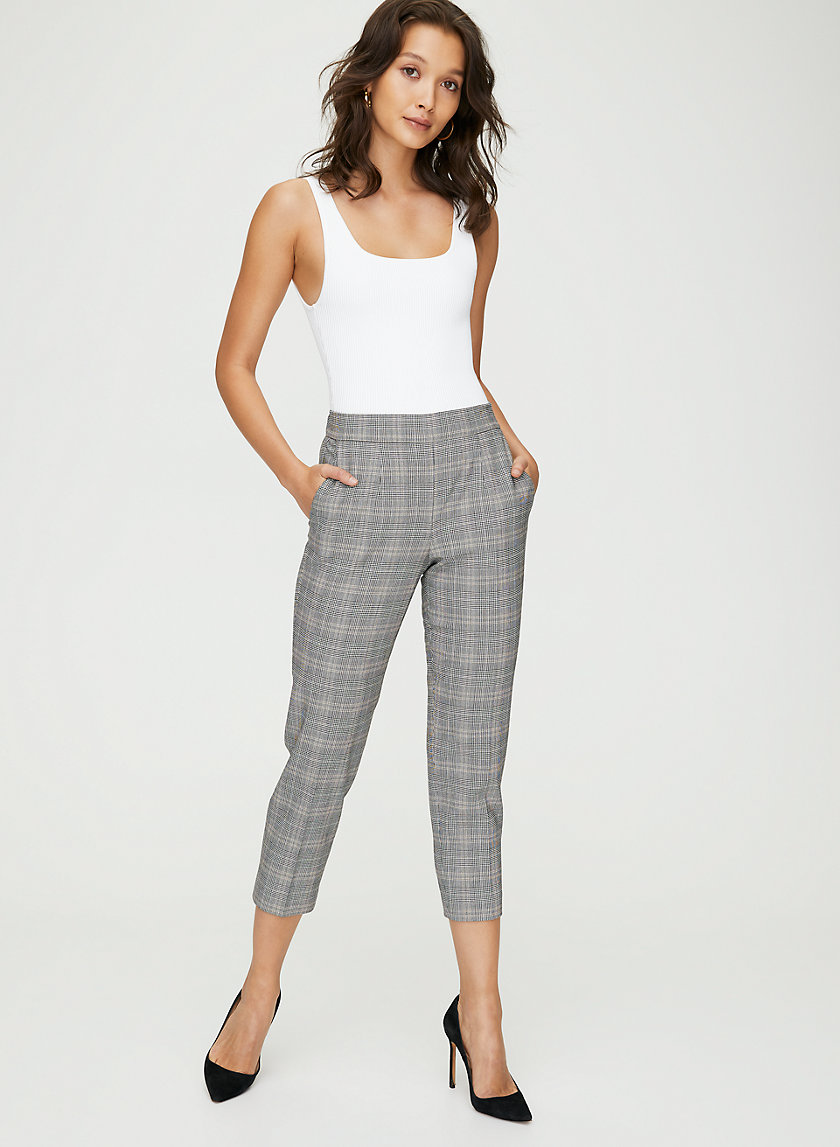 CONAN CHECK PANT - Plaid cropped dress pant CONAN CHECK PANT - Plaid cropped dress pant