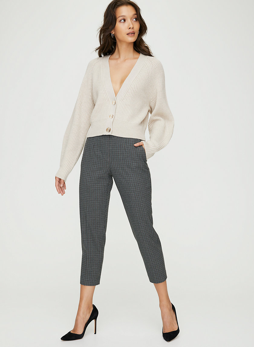 CONAN CHECK PANT - Plaid cropped dress pant CONAN CHECK PANT - Plaid cropped dress pant