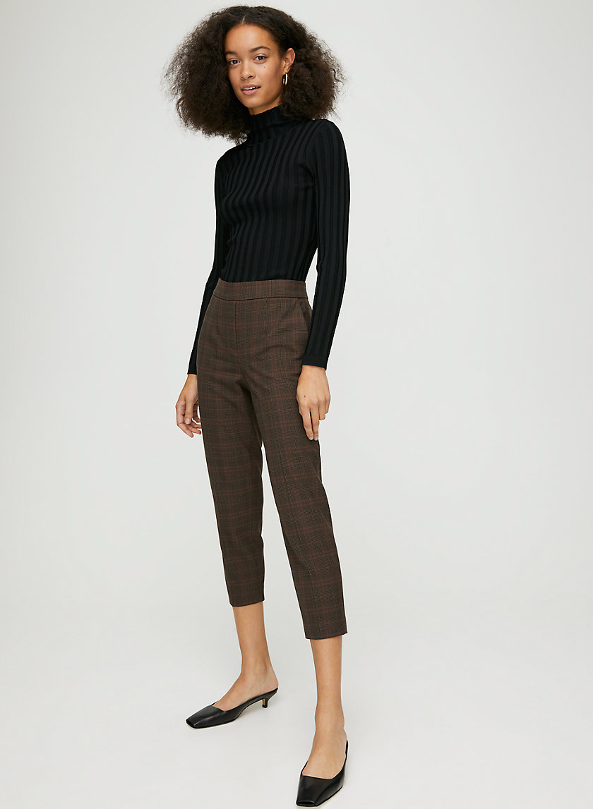 CONAN PANT - Plaid cropped dress pant CONAN PANT - Plaid cropped dress pant