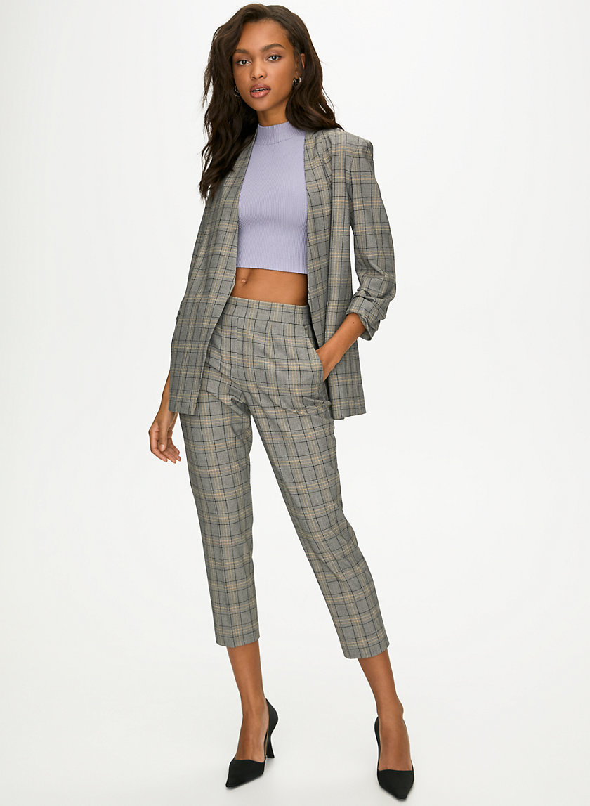 CONAN CHECK PANT - Plaid cropped dress pant CONAN CHECK PANT - Plaid cropped dress pant