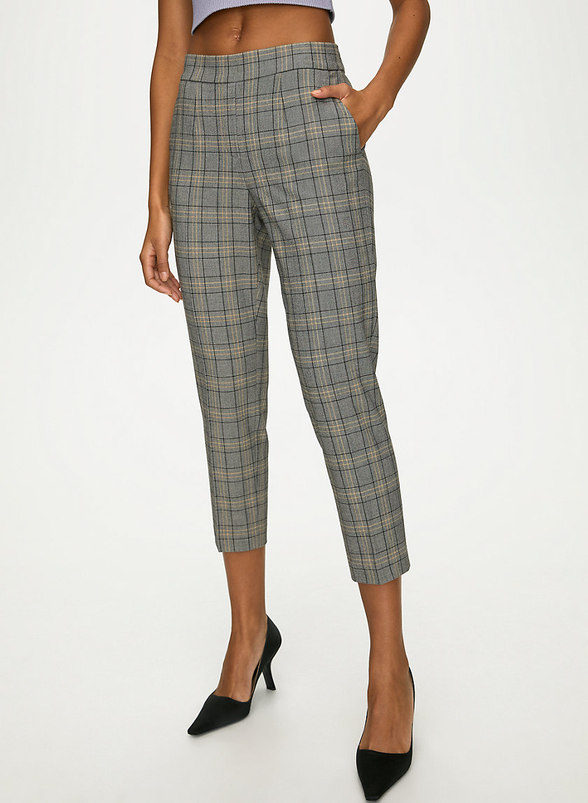 CONAN CHECK PANT - Plaid cropped dress pant CONAN CHECK PANT - Plaid cropped dress pant