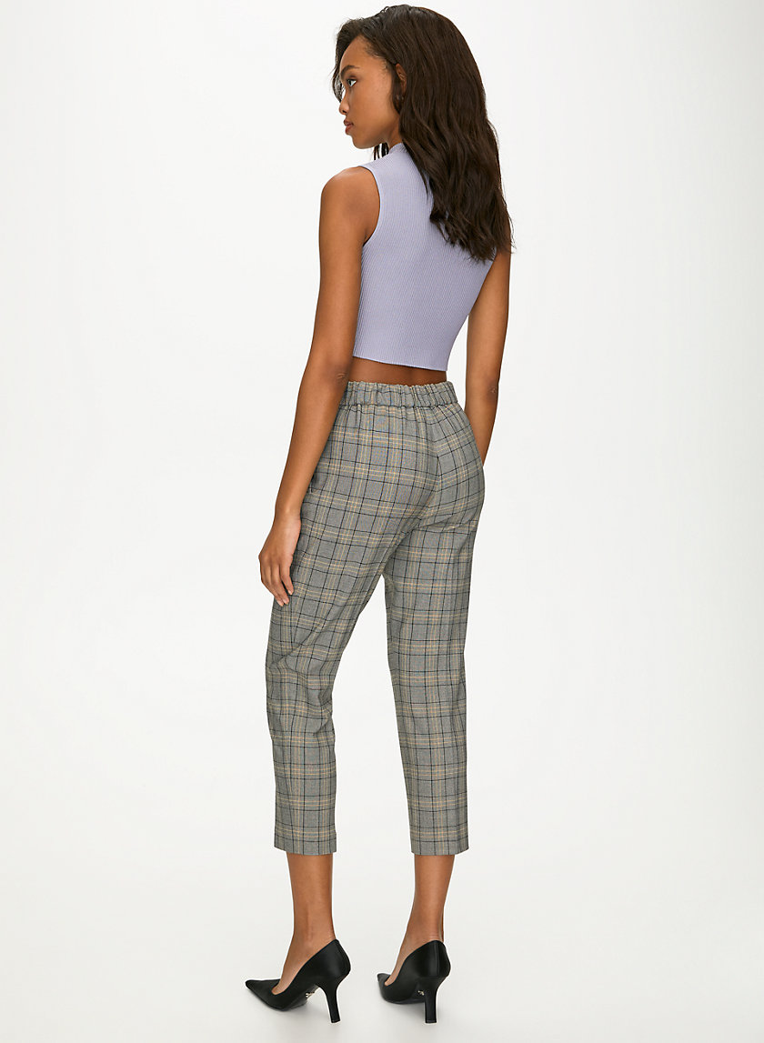 CONAN CHECK PANT - Plaid cropped dress pant CONAN CHECK PANT - Plaid cropped dress pant