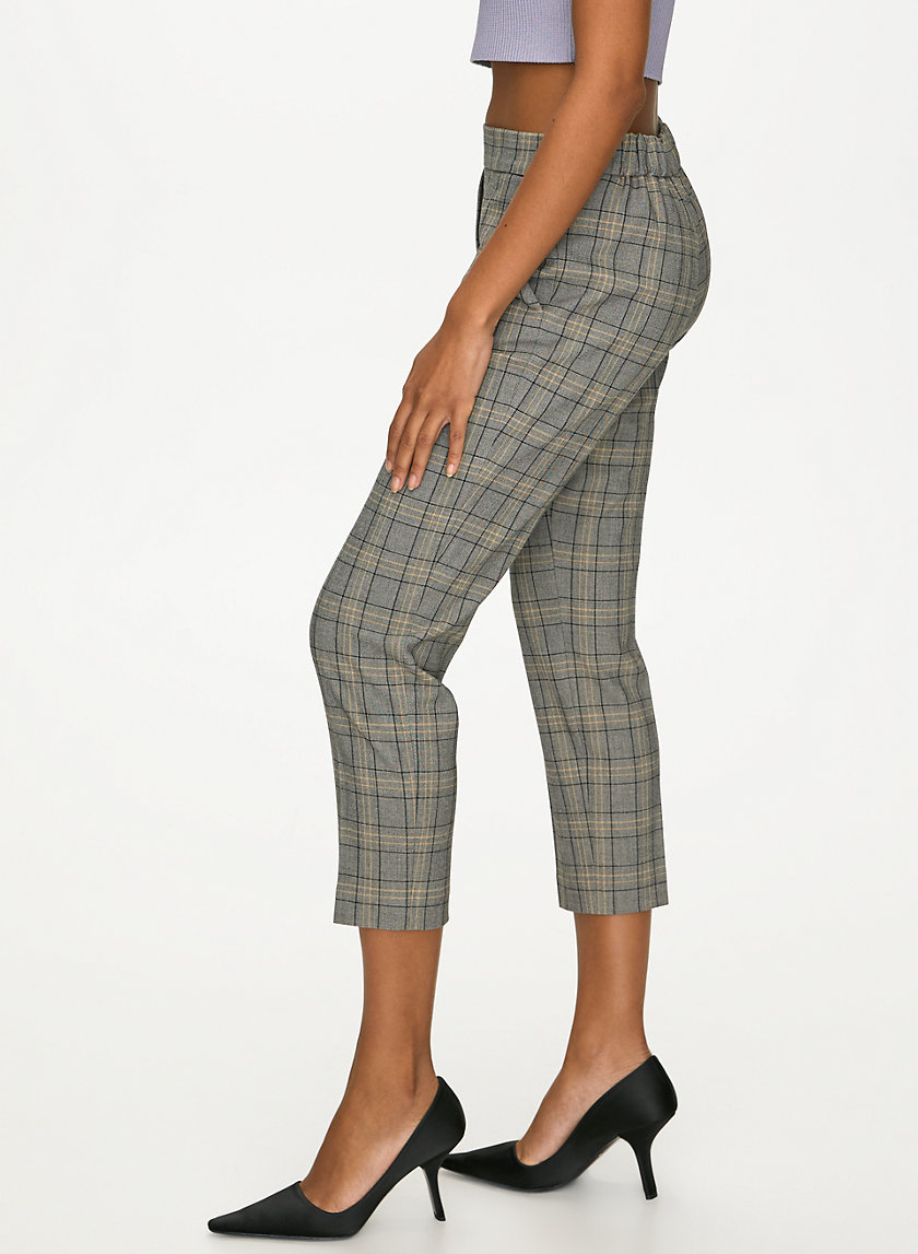 CONAN CHECK PANT - Plaid cropped dress pant CONAN CHECK PANT - Plaid cropped dress pant