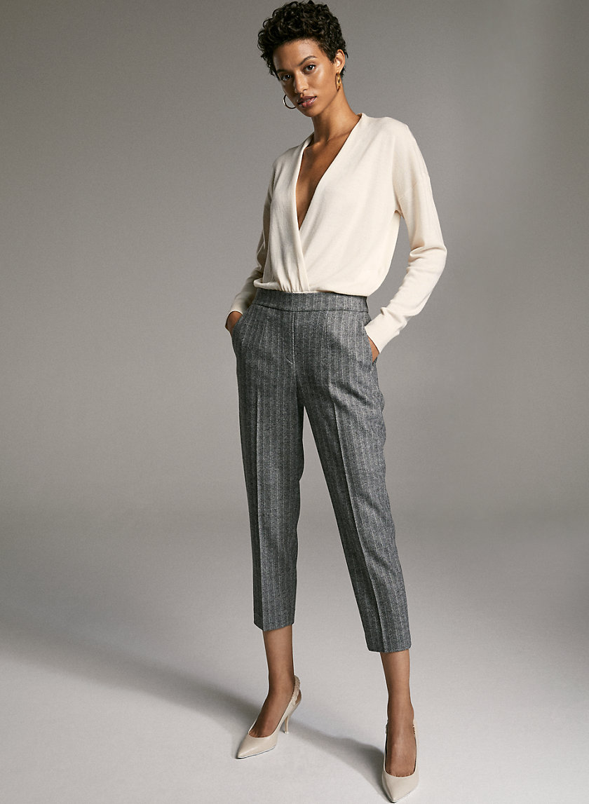 CONAN WOOL CASHMERE PANT - Cropped dress pant CONAN WOOL CASHMERE PANT - Cropped dress pant