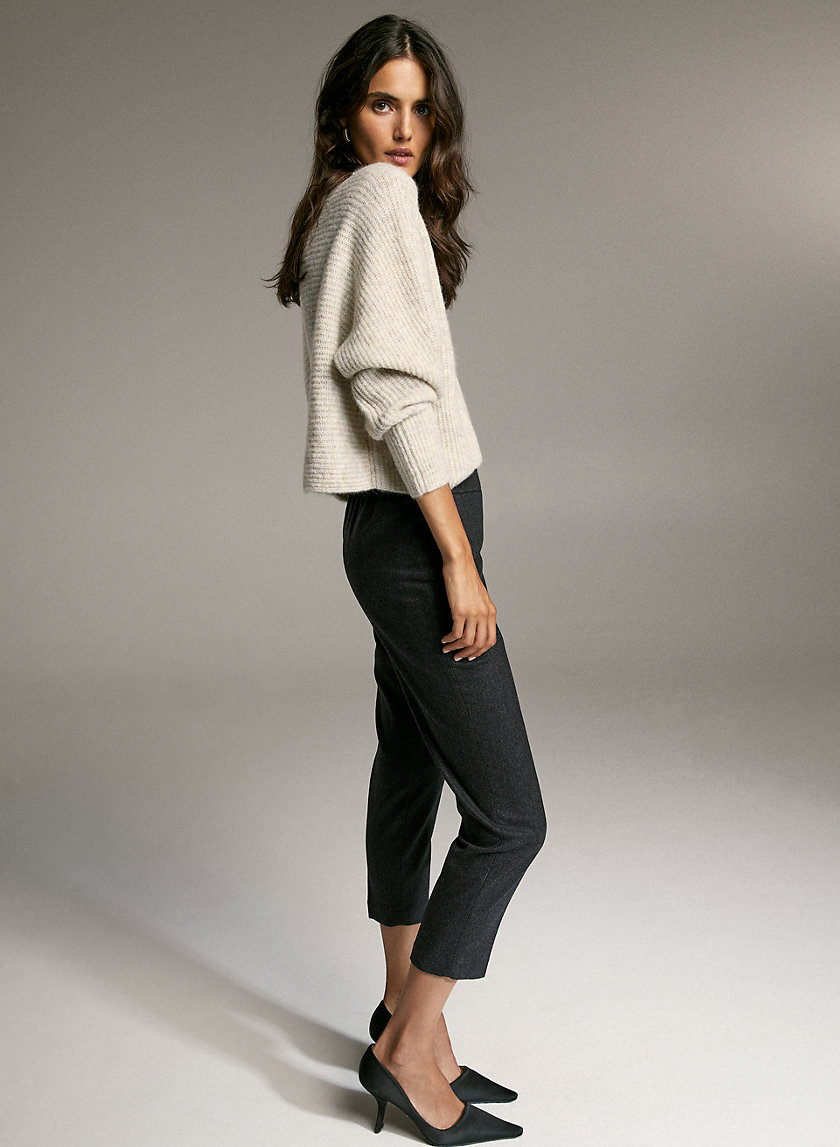 CONAN WOOL CASHMERE PANT - Cropped dress pant CONAN WOOL CASHMERE PANT - Cropped dress pant