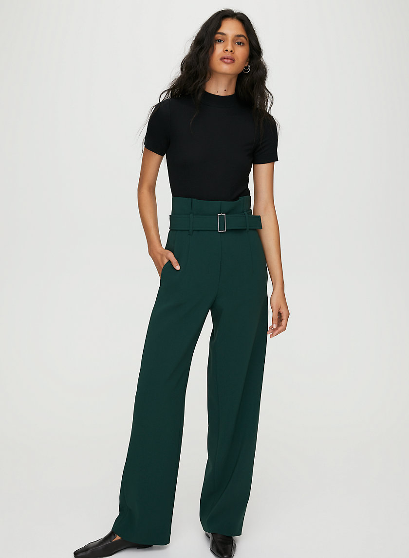 POWER PANT - High-waisted belted pant POWER PANT - High-waisted belted pant