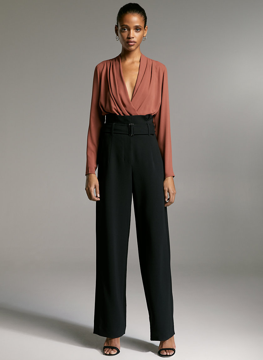 POWER PANT - High-waisted belted pant POWER PANT - High-waisted belted pant