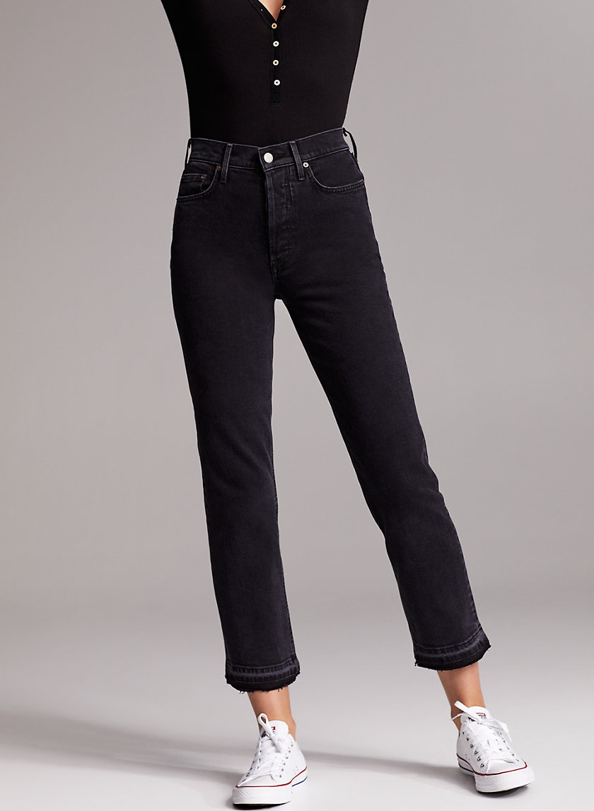 THE ARLO STRAIGHT - High-waisted, frayed-hem jean THE ARLO STRAIGHT - High-waisted, frayed-hem jean
